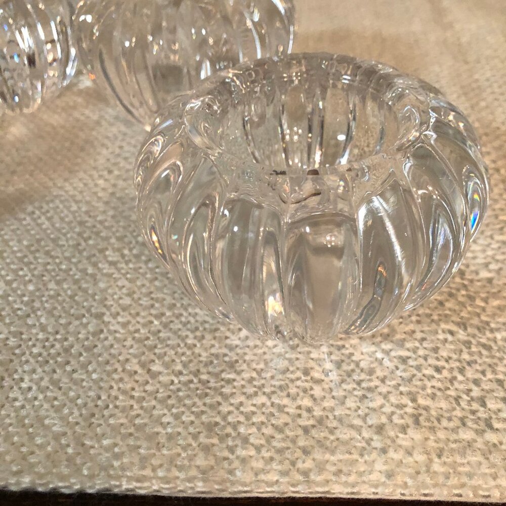 5 Dansk Full Lead Crystal votive/candle holders - Picture 2 of 7